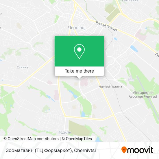Карта Зоомагазин (ТЦ Формаркет)