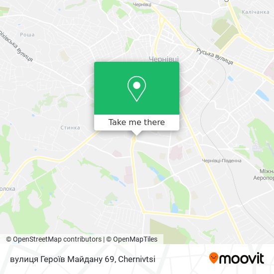вулиця Героїв Майдану 69 map