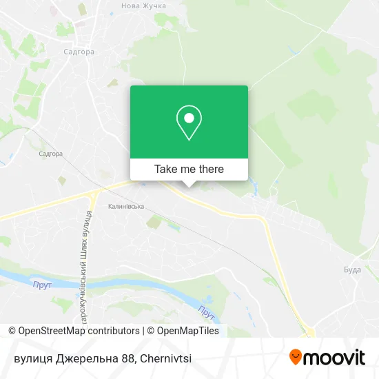 Карта вулиця Джерельна 88