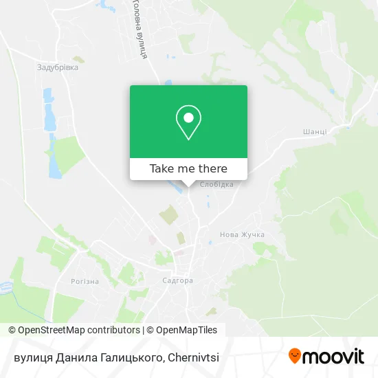 вулиця Данила Галицького map
