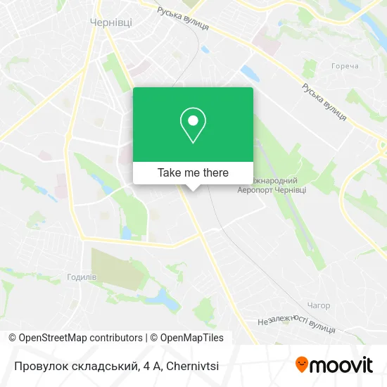Карта Провулок складський, 4 А