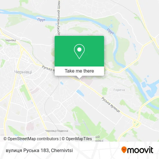 Карта вулиця Руська 183