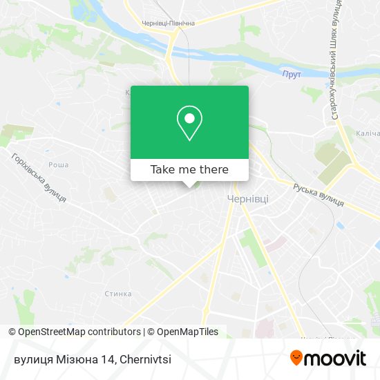 вулиця Мізюна 14 map