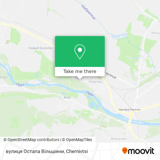 вулиця Остапа Вільшини map