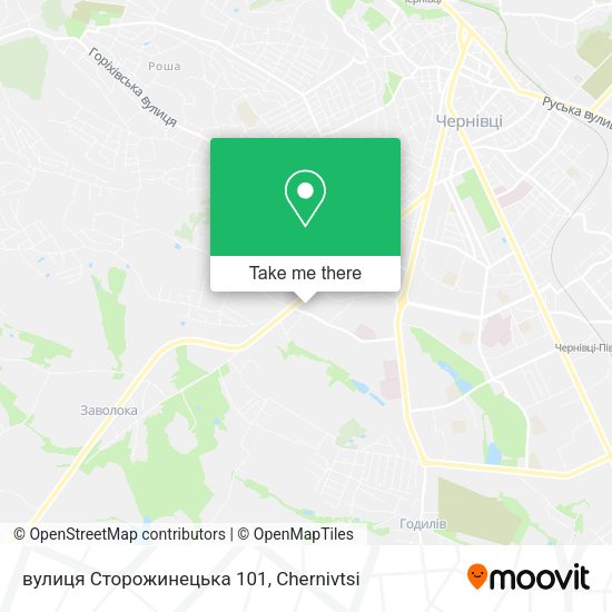 Карта вулиця Сторожинецька 101