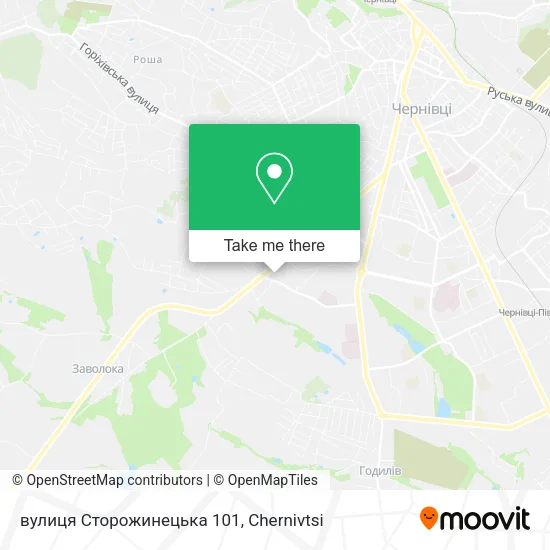 Карта вулиця Сторожинецька 101