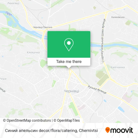 Карта Синий апельсин decor / flora / catering