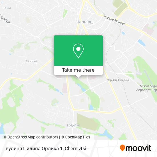 вулиця Пилипа Орлика 1 map