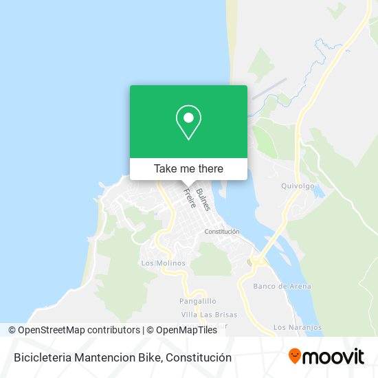 Mapa de Bicicleteria Mantencion Bike