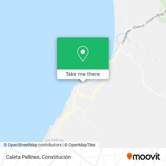 Caleta Pellines map