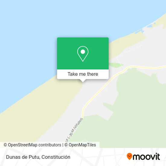 Dunas de Putu map