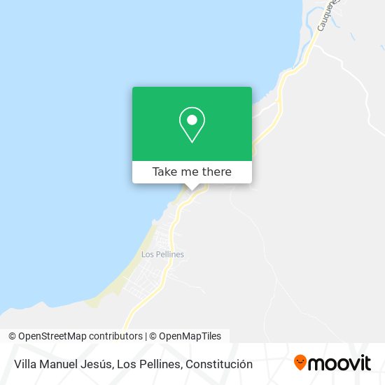 Mapa de Villa Manuel Jesús, Los Pellines