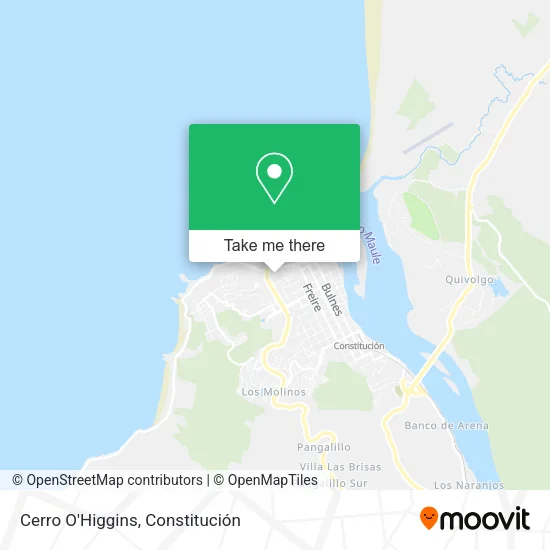 Cerro O'Higgins map
