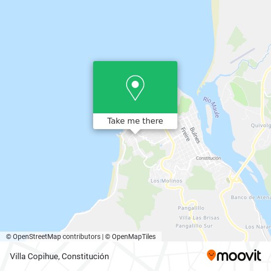 Villa Copihue map