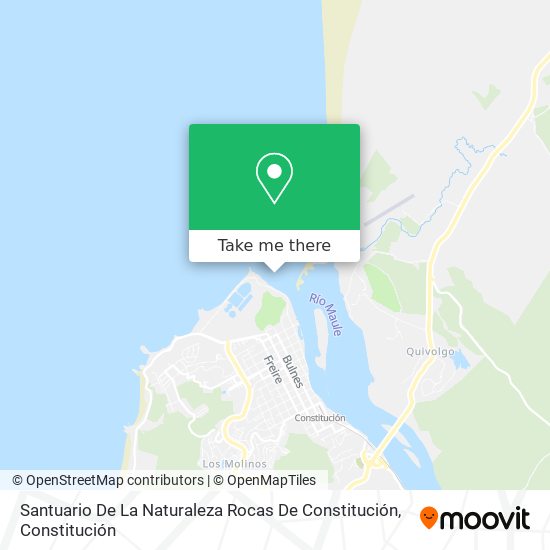 Santuario De La Naturaleza Rocas De Constitución map