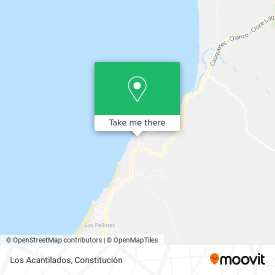 Los Acantilados map
