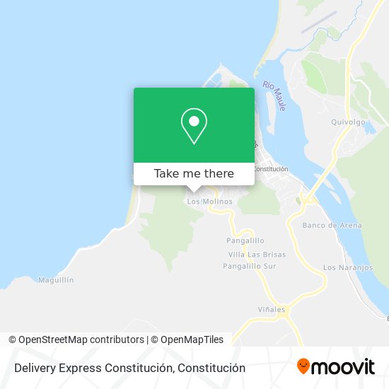 Delivery Express Constitución map