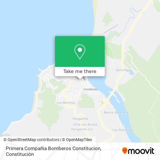 Mapa de Primera Compañia Bomberos Constitucion