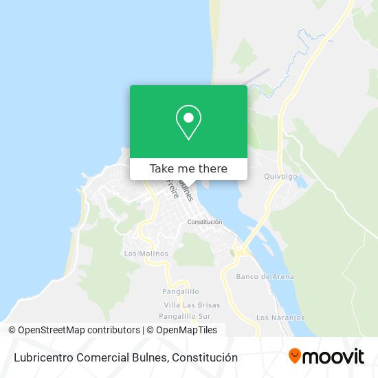 Mapa de Lubricentro Comercial Bulnes