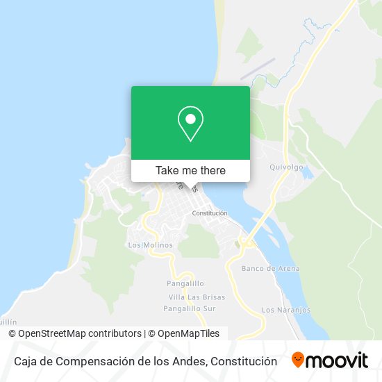 Caja de Compensación de los Andes map
