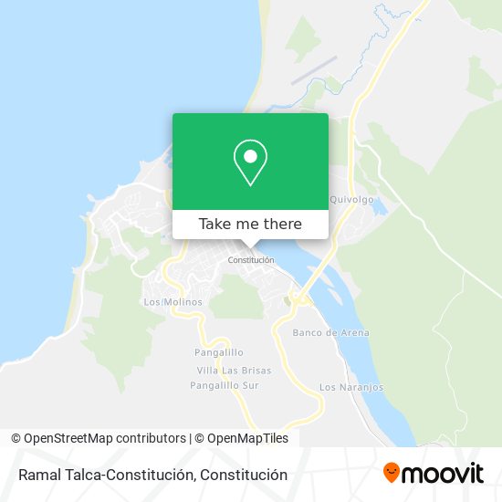 Ramal Talca-Constitución map