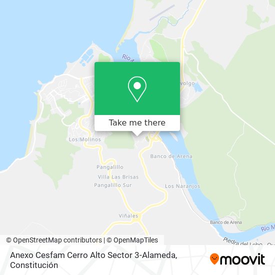 Anexo Cesfam Cerro Alto Sector 3-Alameda map