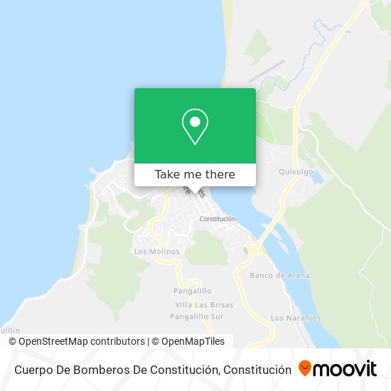 Cuerpo De Bomberos De Constitución map