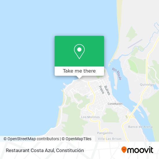 Restaurant Costa Azul map