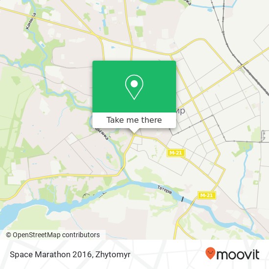 Space Marathon 2016 map