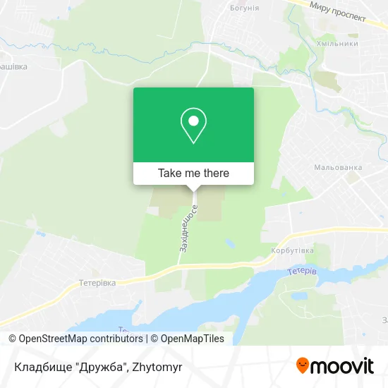 Карта Кладбище "Дружба"