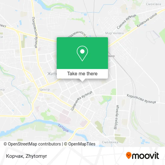 Карта Корчак