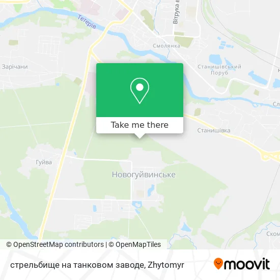 Карта стрельбище на танковом заводе