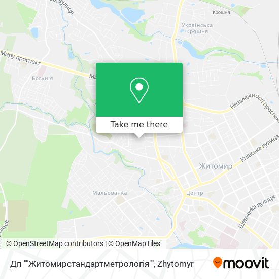Дп ""Житомирстандартметрологія"" map