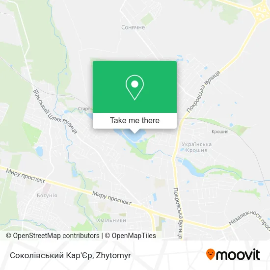 Карта Соколівський Кар'Єр
