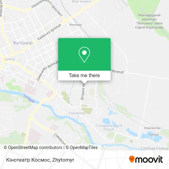 Карта Кінотеатр Космос
