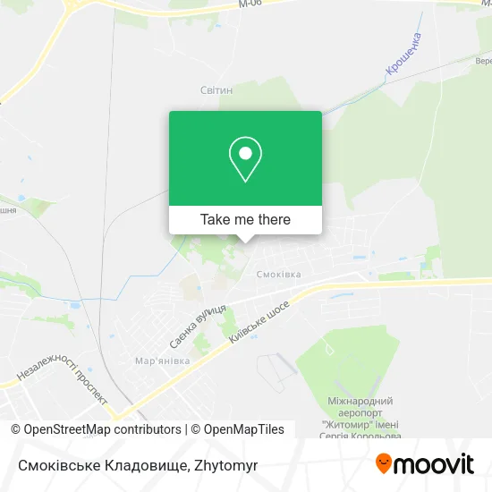 Карта Смоківське Кладовище