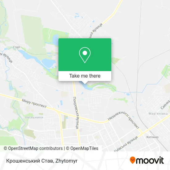 Карта Крошенський Став