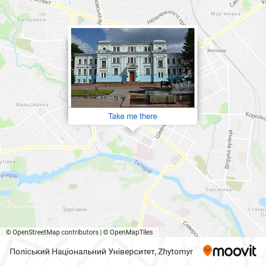 Карта Поліський Національний Університет