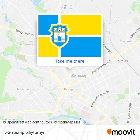 Житомир map