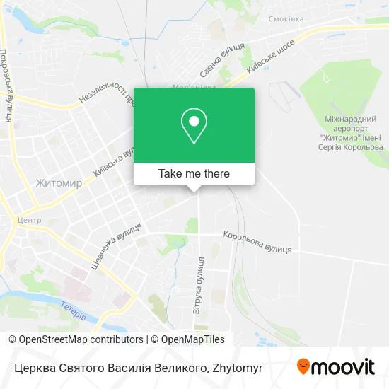 Карта Церква Святого Василія Великого