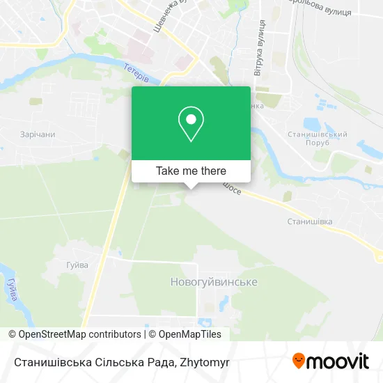 Карта Станишівська Сільська Рада