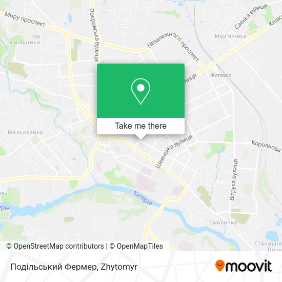 Карта Подільський Фермер
