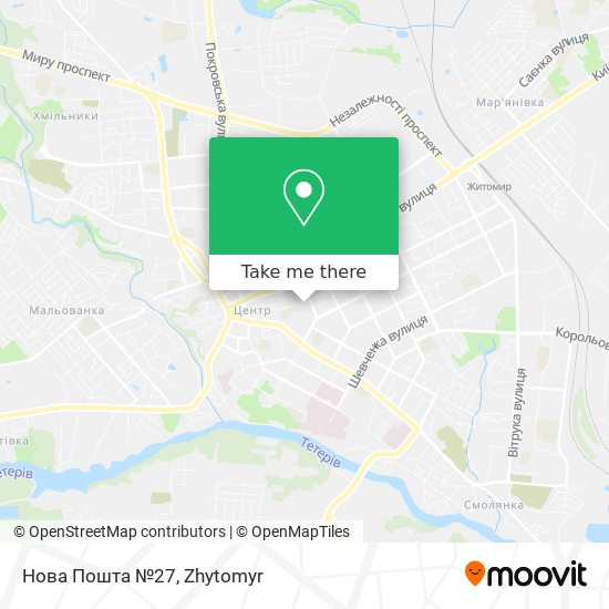 Нова Пошта №27 map