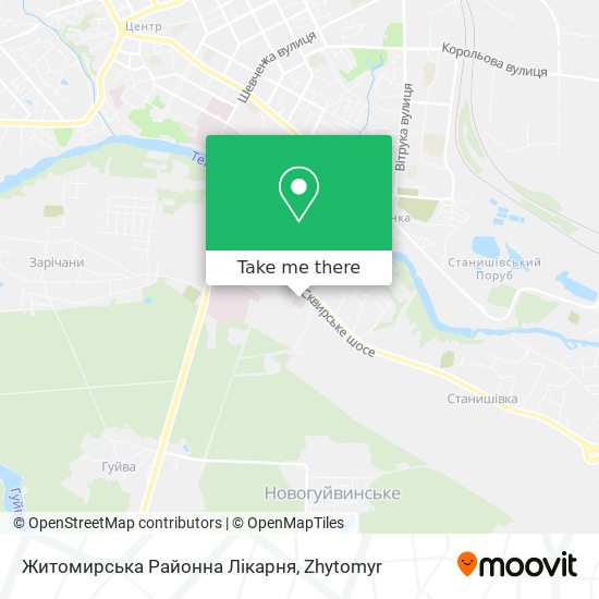 Житомирська Районна Лікарня map