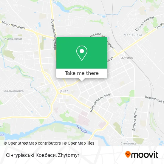 Карта Сінгурівські Ковбаси