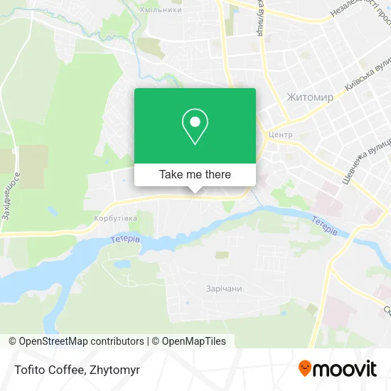 Карта Tofito Coffee