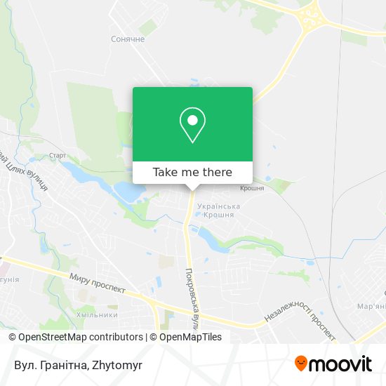 Вул. Гранітна map