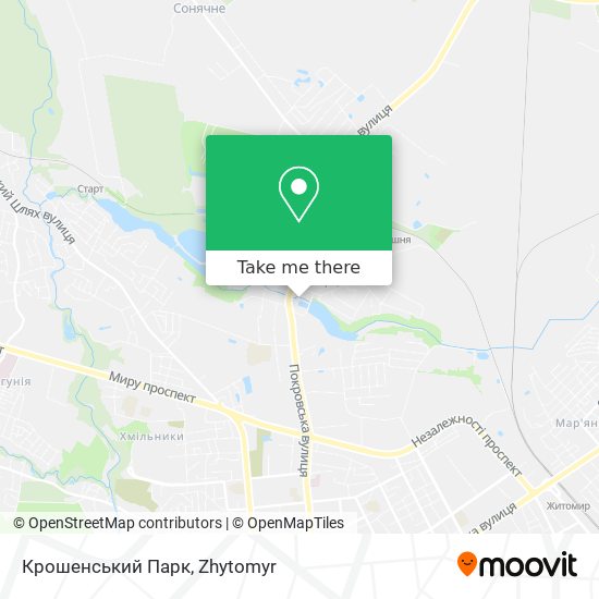 Карта Крошенський Парк