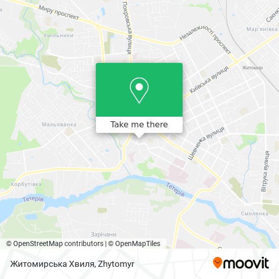 Житомирська Хвиля map