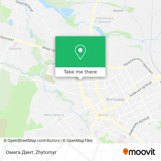 Карта Омега Дент